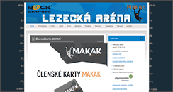 Desktop Screenshot of lezeckaarena.cz